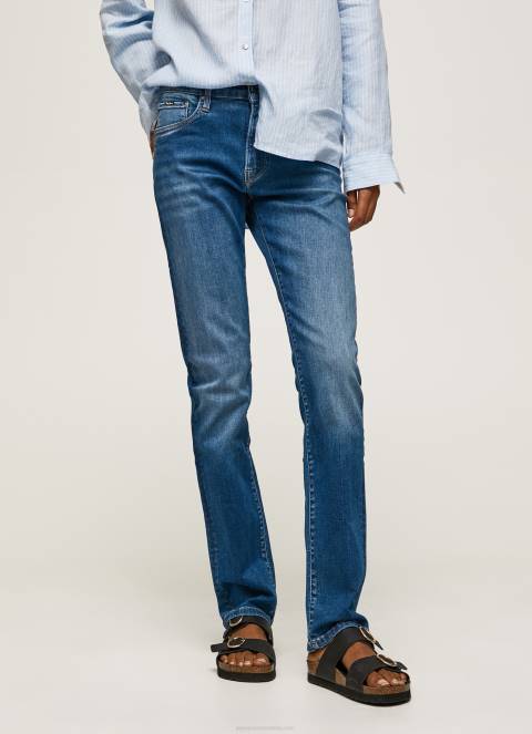 žene traper grace slim fit traperice visokog struka Pepe Jeans JZ8H70