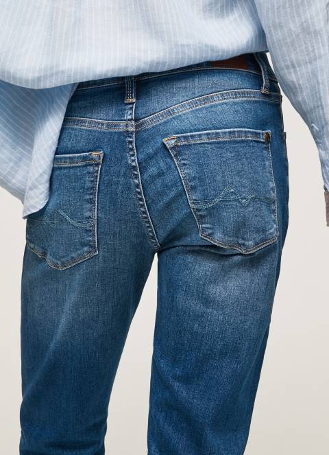 žene traper grace slim fit traperice visokog struka Pepe Jeans JZ8H70