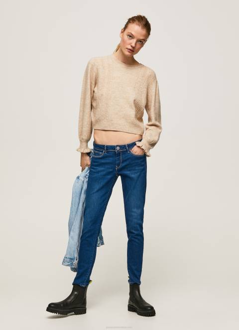 žene traper lola traperice srednjeg kroja uskog kroja Pepe Jeans JZ8H39