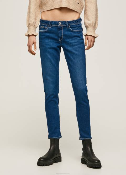 žene traper lola traperice srednjeg kroja uskog kroja Pepe Jeans JZ8H39