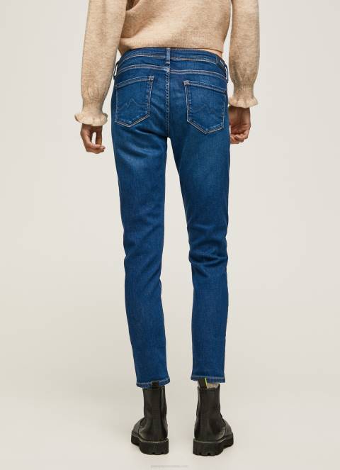 žene traper lola traperice srednjeg kroja uskog kroja Pepe Jeans JZ8H39