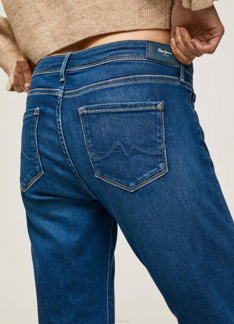 žene traper lola traperice srednjeg kroja uskog kroja Pepe Jeans JZ8H39