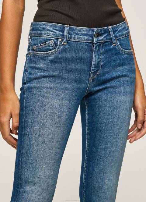 žene traper pixie uske traperice srednjeg kroja Pepe Jeans JZ8H54