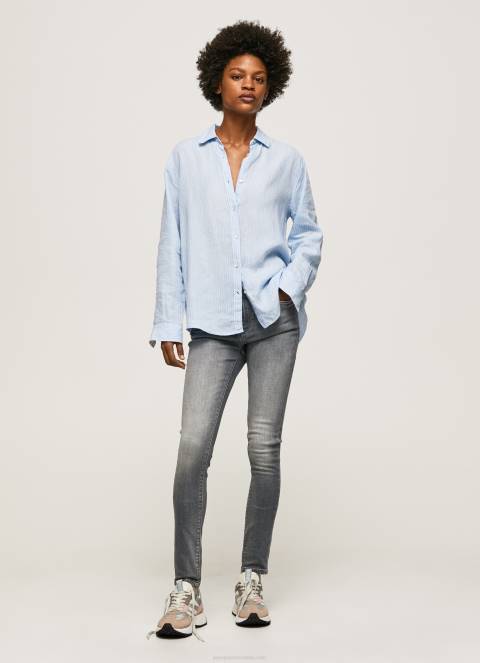 žene traper regent uske traperice visokog struka Pepe Jeans JZ8H47