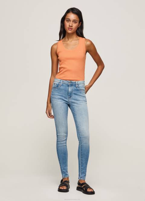 žene traper regent uske traperice visokog struka Pepe Jeans JZ8H52