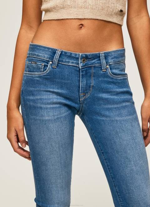 žene traper soho uske traperice srednje visine Pepe Jeans JZ8H48