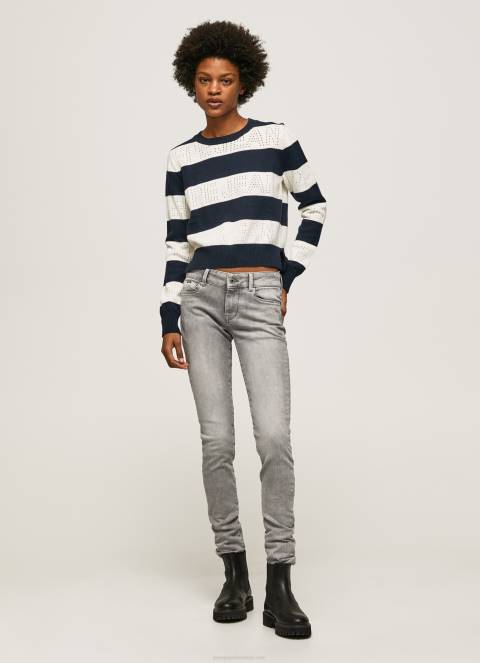 žene traper soho uske traperice srednje visine Pepe Jeans JZ8H49