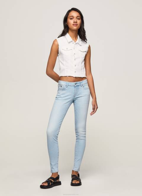 žene traper soho uske traperice srednje visine Pepe Jeans JZ8H53