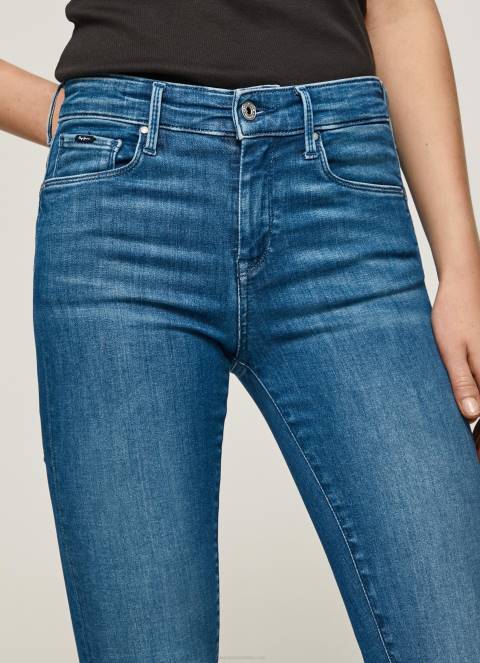 žene traper zoe uske traperice srednje veličine Pepe Jeans JZ8H40