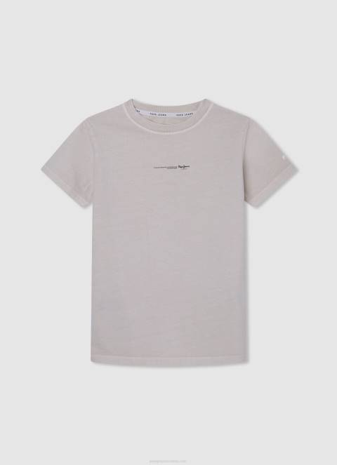 dječak bjelilo plavo pamučna majica s okomitim logotipom Pepe Jeans JZ8H1628 - Slika 4