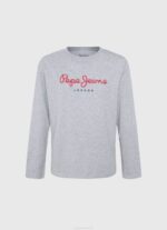 dječak bjelilo plavo pamučna majica s otisnutim logotipom Pepe Jeans JZ8H1632 - Slika 3