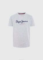 dječak bjelilo plavo pamučna majica s otisnutim logotipom Pepe Jeans JZ8H1632 - Slika 5