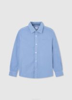 dječak bjelilo plavo pike polo majica s izvezenim logotipom Pepe Jeans JZ8H1658 - Slika 4