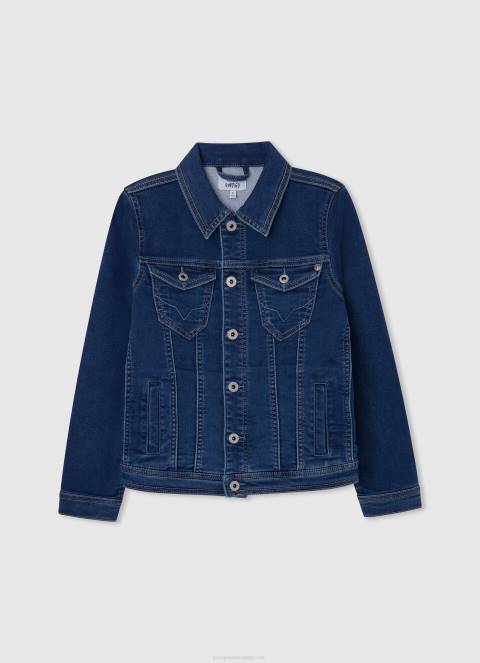 dječak crno podstavljena biciklistička jakna na ramenima Pepe Jeans JZ8H1571 - Slika 5