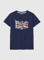 dječak dulwich majica sa zastavom i logom Pepe Jeans JZ8H1624