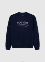dječak dulwich pamučni dres s izvezenim logotipom Pepe Jeans JZ8H1590