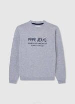 dječak dulwich pamučni dres s izvezenim logotipom Pepe Jeans JZ8H1590 - Slika 4