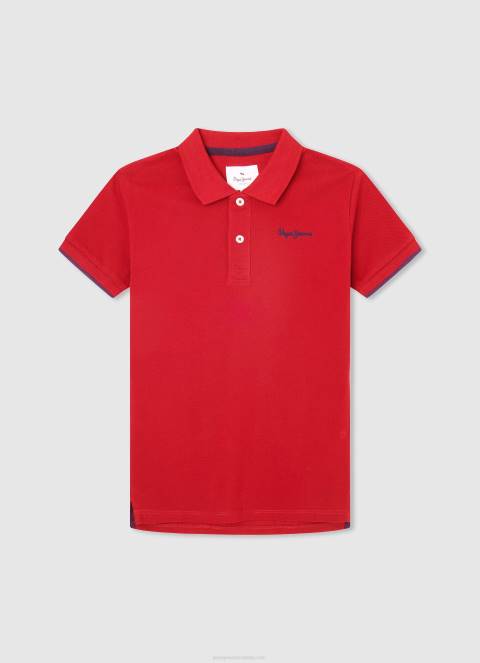 dječak dulwich pike polo majica s izvezenim logotipom Pepe Jeans JZ8H1673 - Slika 3