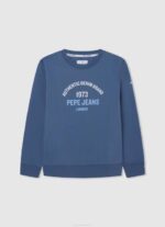 dječak ozzy pamučni džemper s otisnutim logotipom Pepe Jeans JZ8H1593