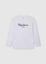 dječak prljavo bijelo majica s printom logotipa Pepe Jeans JZ8H1620 - Slika 3