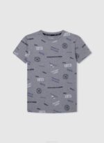 dječak sivi lapor pamučna majica s printom na cijeloj površini Pepe Jeans JZ8H1646