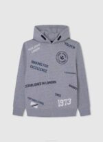 dječak sivi lapor pamučni džemper s patentnim zatvaračem Pepe Jeans JZ8H1589 - Slika 5
