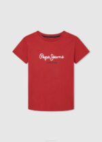 dječak slonovača majica s printom logotipa Pepe Jeans JZ8H1626 - Slika 3