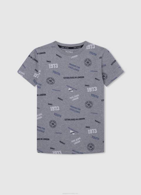 dječak studio crvena majica s printom logotipa Pepe Jeans JZ8H1647 - Slika 3