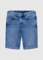 dječak tikvica naranča kratke chino hlače uobičajenog kroja Pepe Jeans JZ8H1692 - Slika 4