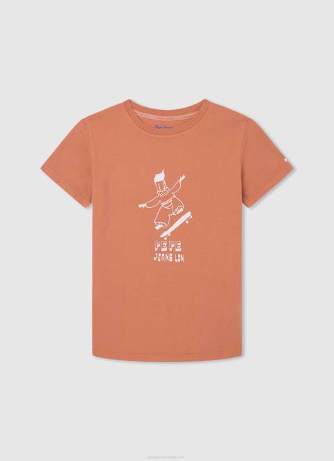 djecak_tikvica_naranca_majica_s_grafickim_printom_pepe_jeans_jz8h1613.jpg dječak tikvica naranča majica s grafičkim printom Pepe Jeans JZ8H1613 - Slika 1