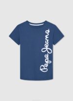 dječak tikvica naranča majica s printom logotipa Pepe Jeans JZ8H1651 - Slika 4