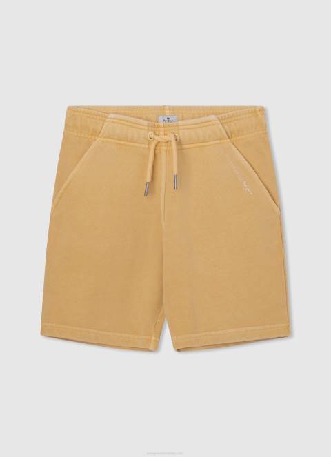 dječak tikvica naranča sportske kratke hlače s printom logotipa Pepe Jeans JZ8H1687 - Slika 3