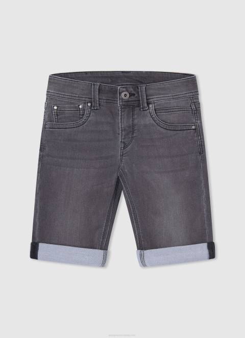 dječak tikvica naranča sportske kratke hlače s printom logotipa Pepe Jeans JZ8H1687 - Slika 4