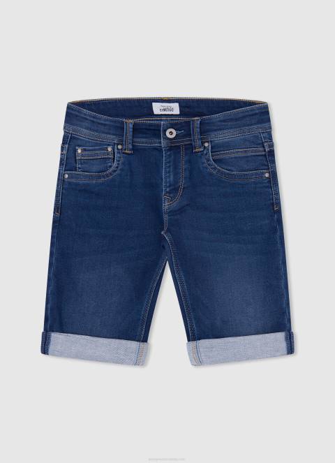 dječak tikvica naranča sportske kratke hlače s printom logotipa Pepe Jeans JZ8H1687 - Slika 5