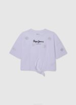 djevojka breskva majica kratkih rukava s otvorom za ruke u boji bloka Pepe Jeans JZ8H1476 - Slika 3