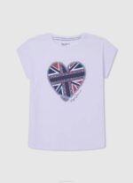 djevojka dulwich majica sa svjetlucavim logom Pepe Jeans JZ8H1428 - Slika 4