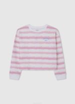 djevojka mousse ažurni žersej s prugastim uzorkom Pepe Jeans JZ8H1410 - Slika 4