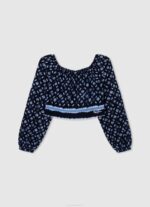 djevojka nježno ružičasta pamučna majica s logotipom strass Pepe Jeans JZ8H1431 - Slika 4