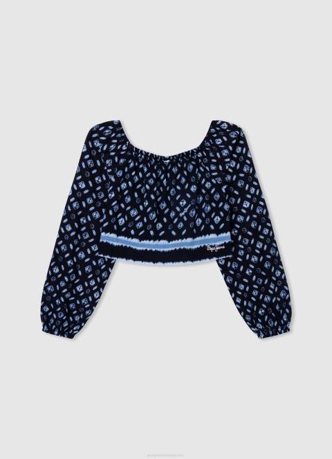djevojka nježno ružičasta pamučna majica s logotipom strass Pepe Jeans JZ8H1431 - Slika 4
