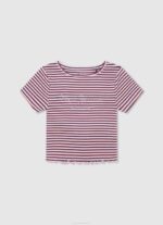 djevojka ocean rebrasta majica s prugastim printom Pepe Jeans JZ8H1466