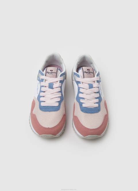 djevojka oprana ruža london basic tenisice za trčanje Pepe Jeans JZ8H1312 - Slika 2