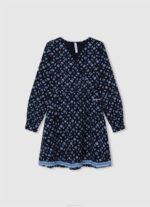 djevojka sjaj mini haljina sa zaobljenim ovratnikom Pepe Jeans JZ8H1389 - Slika 4
