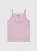 djevojka sjaj pamučna majica s logotipom strass Pepe Jeans JZ8H1433 - Slika 5