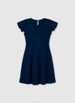 djevojka studio crvena pamučna haljina od poplina Pepe Jeans JZ8H1376 - Slika 5
