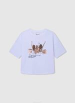 djevojka studio crvena rebrasta košulja s valovitim efektom Pepe Jeans JZ8H1442 - Slika 5