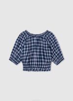 djevojka studio crvena rebrasta pamučna košulja Pepe Jeans JZ8H1420 - Slika 3