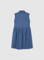 djevojka traper traper haljina s rukavima s otvorom za ruke Pepe Jeans JZ8H1385 - Slika 2