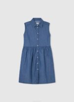 djevojka zaljev mini haljina sa zaobljenim ovratnikom Pepe Jeans JZ8H1388 - Slika 5