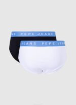 muškarci bijela 2 paketa rastezljivih pamučnih gaćica Pepe Jeans JZ8H1149 - Slika 2