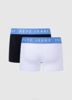 muškarci bijela 2 pakiranja rastezljivih pamučnih bokserica Pepe Jeans JZ8H1146 - Slika 2